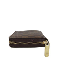 Louis Vuitton Zippy Wallet Damier Ebene Side