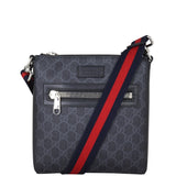 Gucci GG Supreme Messenger Bag Front With Strap