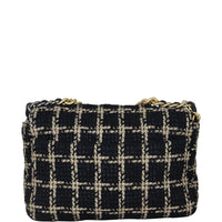 Chanel 19 Tweed Flap Bag Medium Back