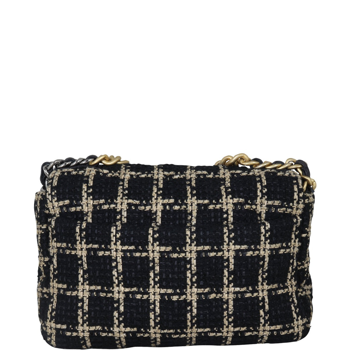 Chanel 19 Tweed Flap Bag Medium Back