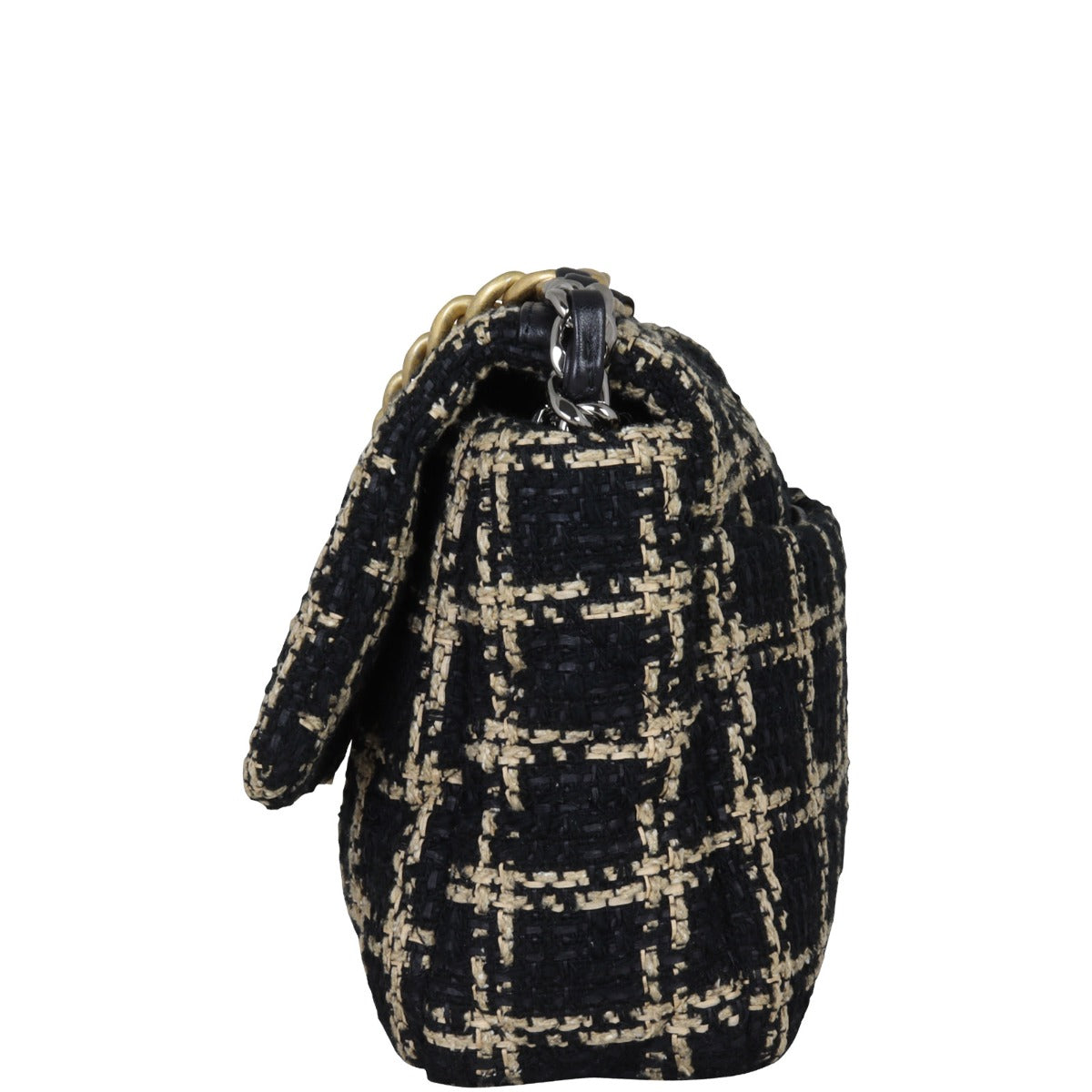 Chanel 19 Tweed Flap Bag Medium Side