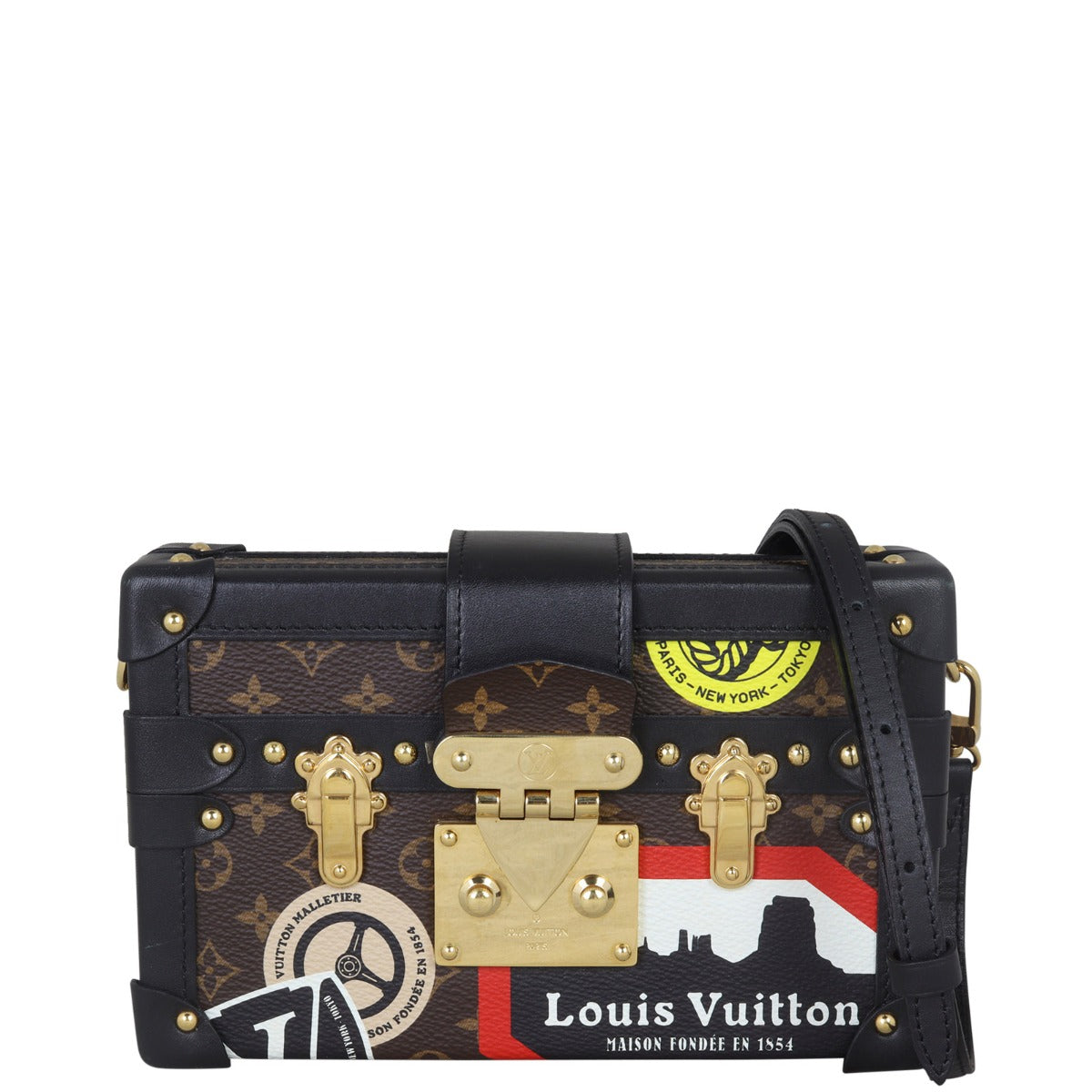 Louis Vuitton Petite Malle Monogram My LV World Tour Front With Strap