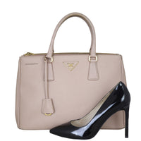 Prada Saffiano Lux Galleria Double Zip Tote Medium Shoe
