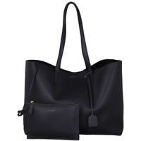 Saint Laurent Shopping Tote Front With Pouch