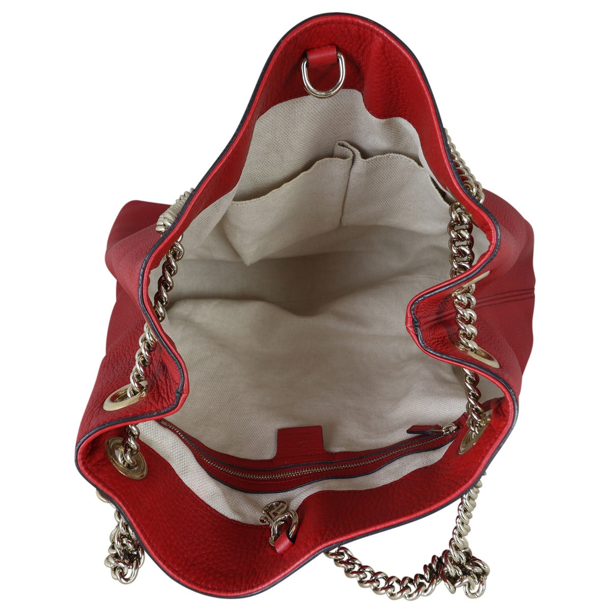 Gucci Soho Chain Shoulder Bag Medium Whole Interior