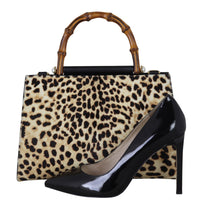 Gucci Nymphaea Top Handle Calf Hair Bag Shoe