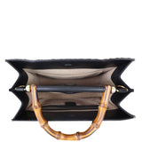 Gucci Nymphaea Top Handle Calf Hair Bag Whole Interior