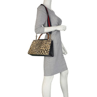 Gucci Nymphaea Top Handle Calf Hair Bag Mannequin