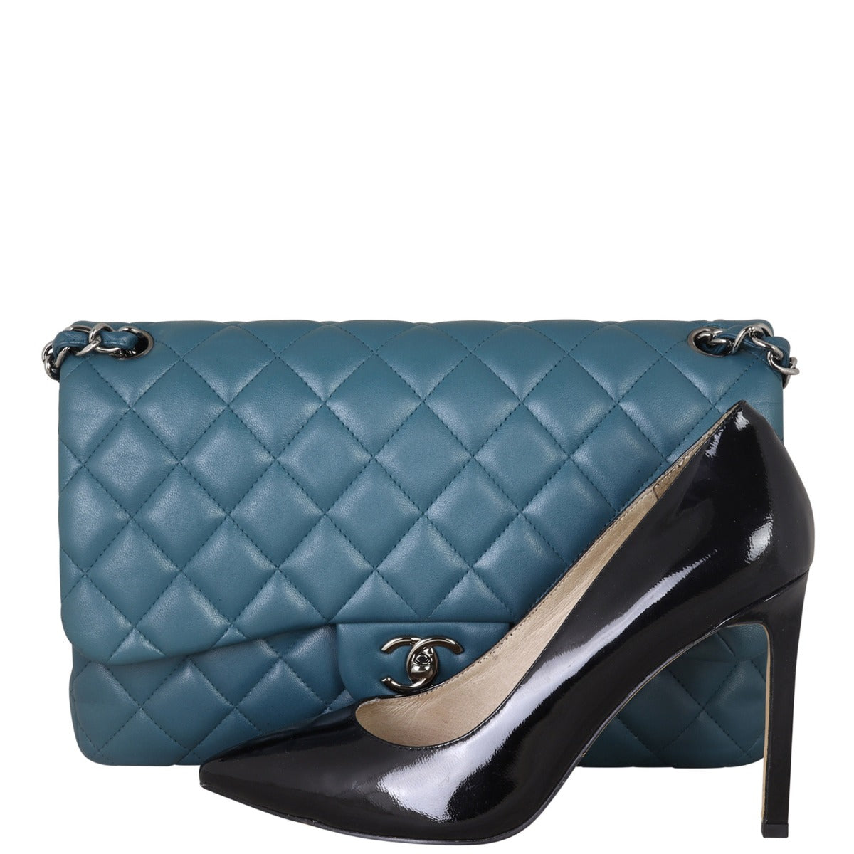 Chanel Classic Double Flap Jumbo Shoe