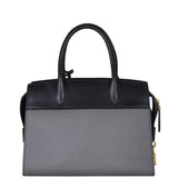 Prada Saffiano City Calf Esplanade Medium (dark grey and black) Back