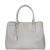 Prada Saffiano Lux Tote Medium (light grey) Front