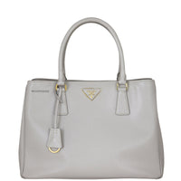 Prada Saffiano Lux Tote Medium (light grey) Front