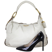 Prada Vitello Daino Hobo Shoe