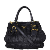 Prada Gaufre Tote Front With Strap