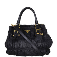 Prada Gaufre Tote Front With Strap
