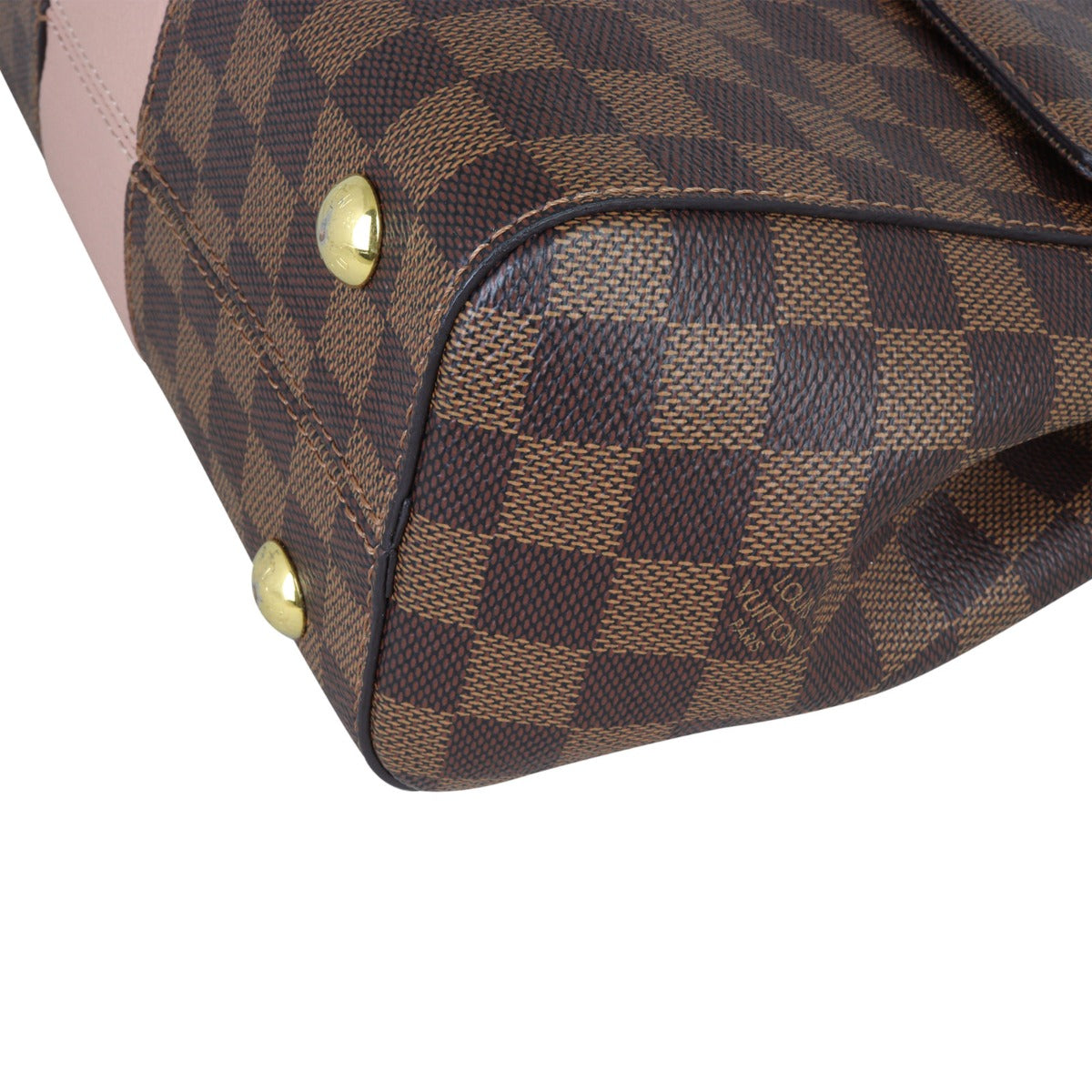 Louis Vuitton Bond Street Damier Ebene Magnolia Corner Close Up