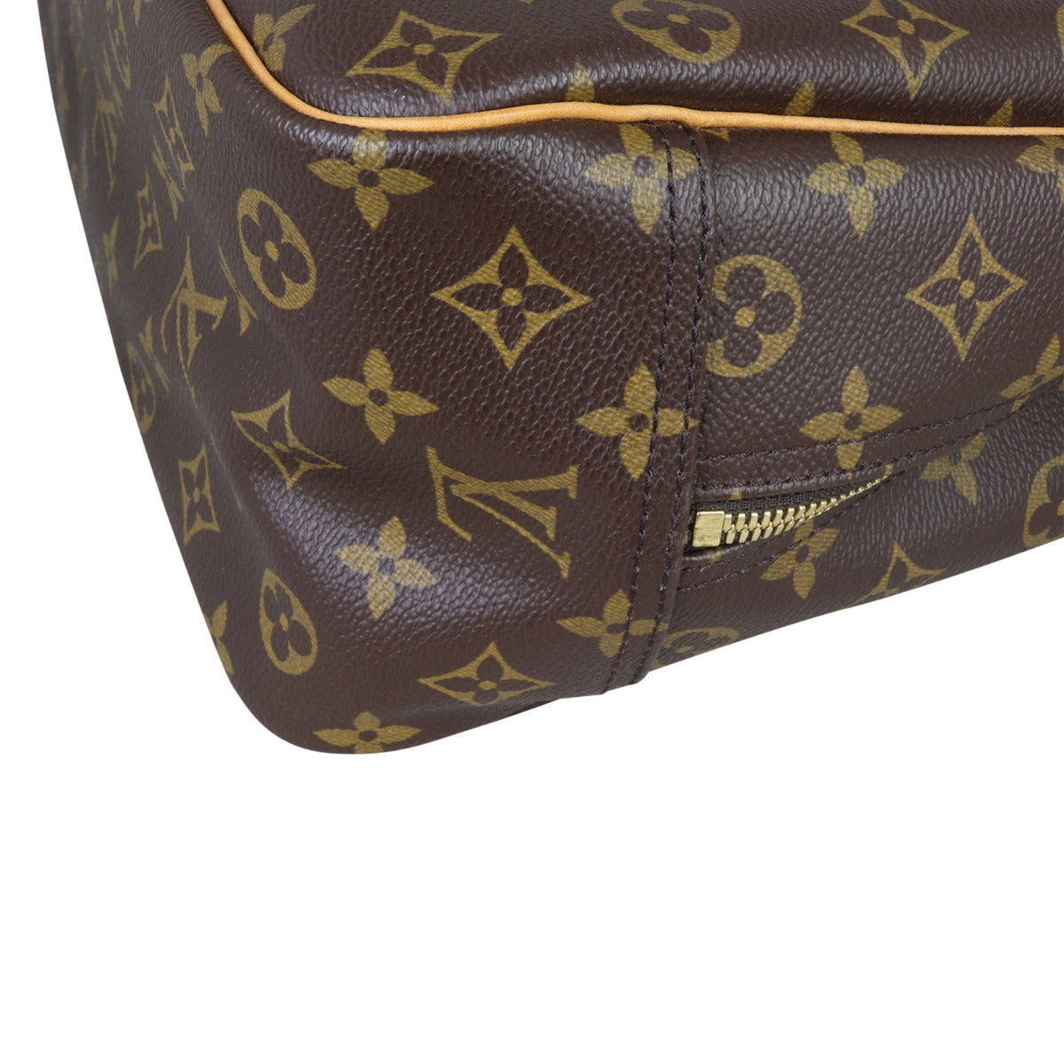 Louis Vuitton Deauville Bowling Vanity Monogram Corner Close Up