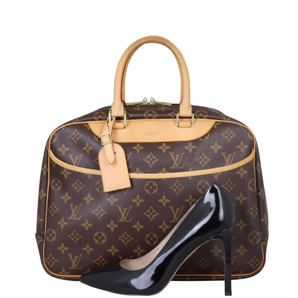 Louis Vuitton Deauville Bowling Vanity Monogram Shoe