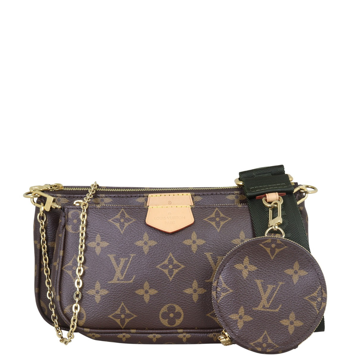 Louis Vuitton Multi Pochette Accessoires Monogram Front With Strap