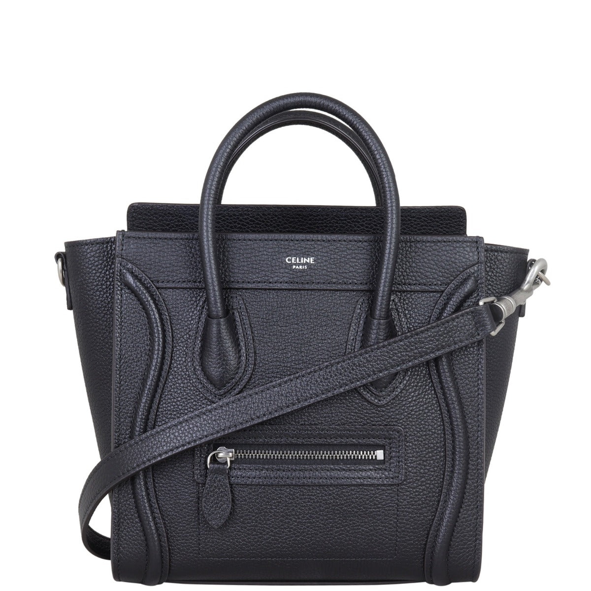 Celine Nano Luggage Tote Front With Strap