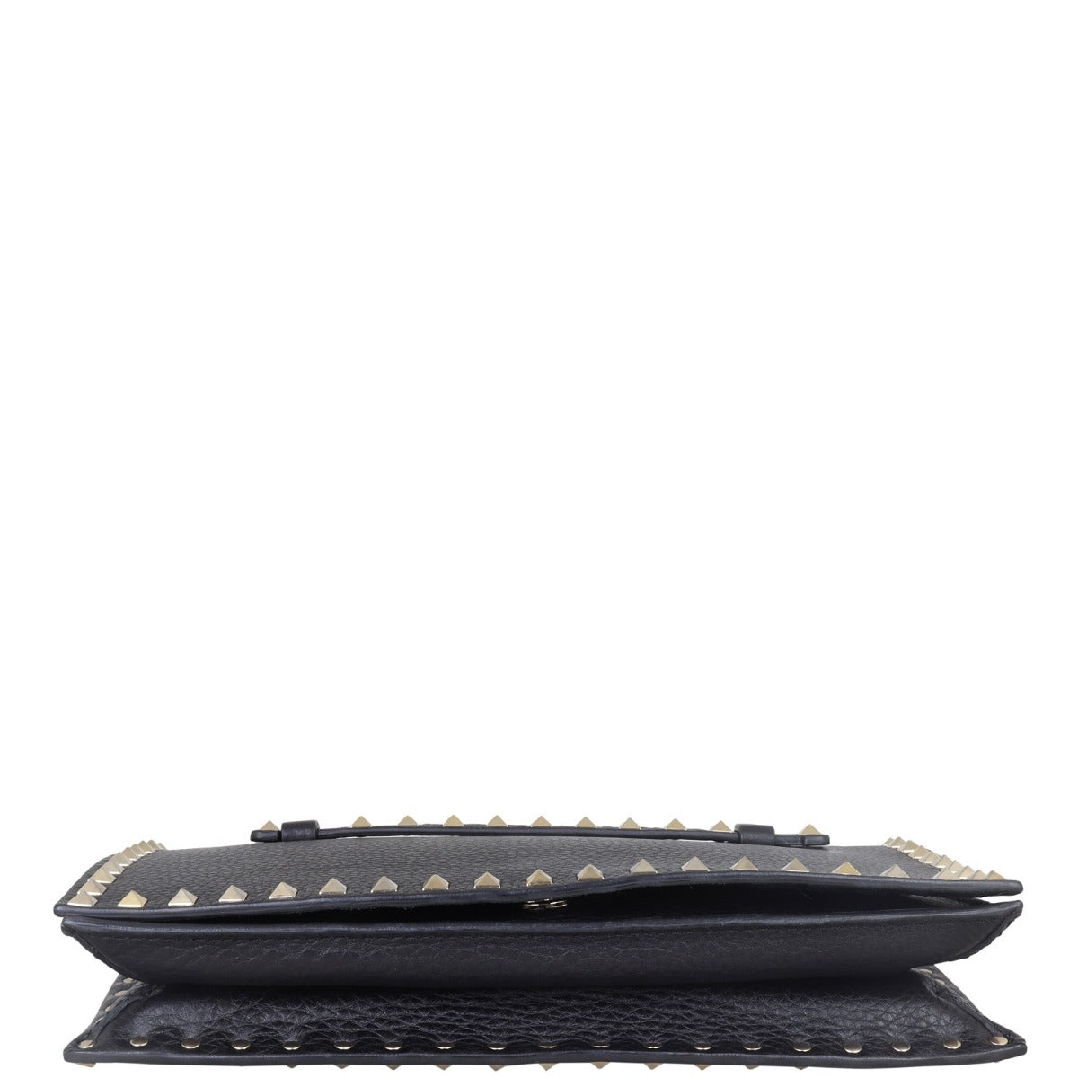 Valentino Rockstud Wristlet Flap Clutch Base