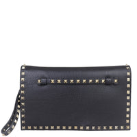 Valentino Rockstud Wristlet Flap Clutch Back