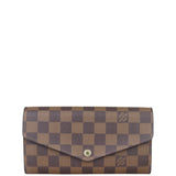Louis Vuitton Sarah Wallet Damier Ebene Front