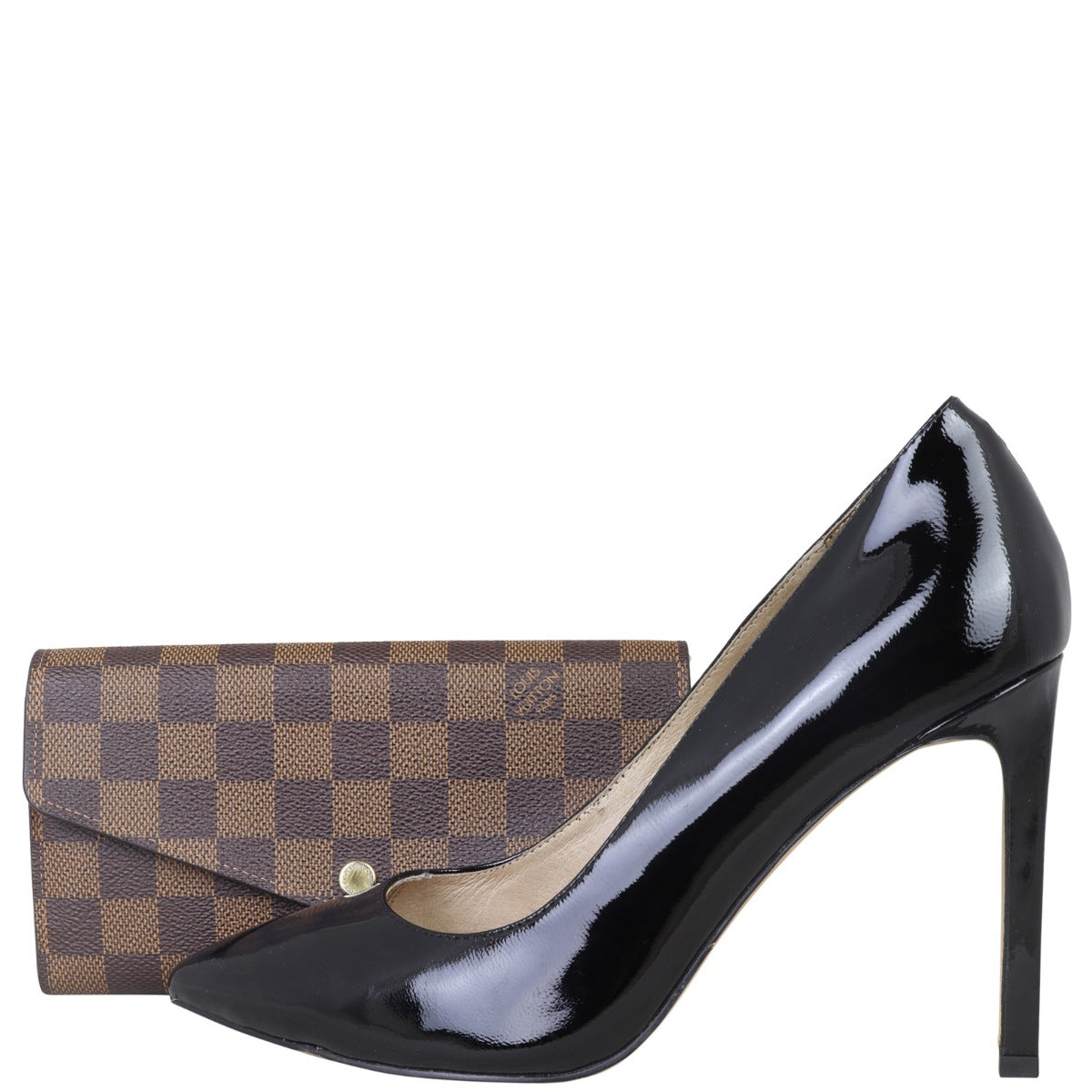 Louis Vuitton Sarah Wallet Damier Ebene Shoe