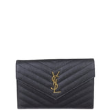 Saint Laurent Cassandre Envelope Chain Wallet Front