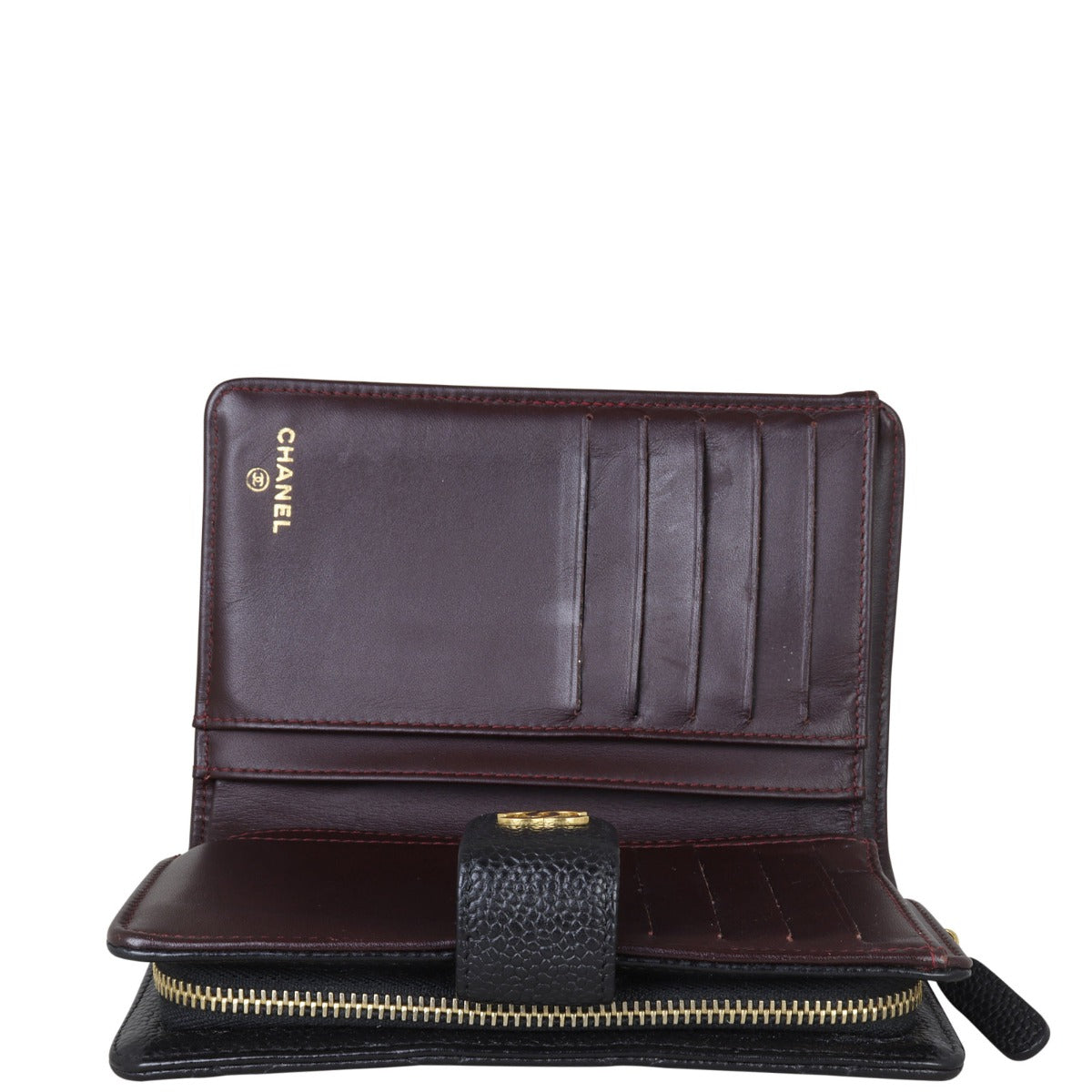 Chanel CC French Wallet Whole Interior