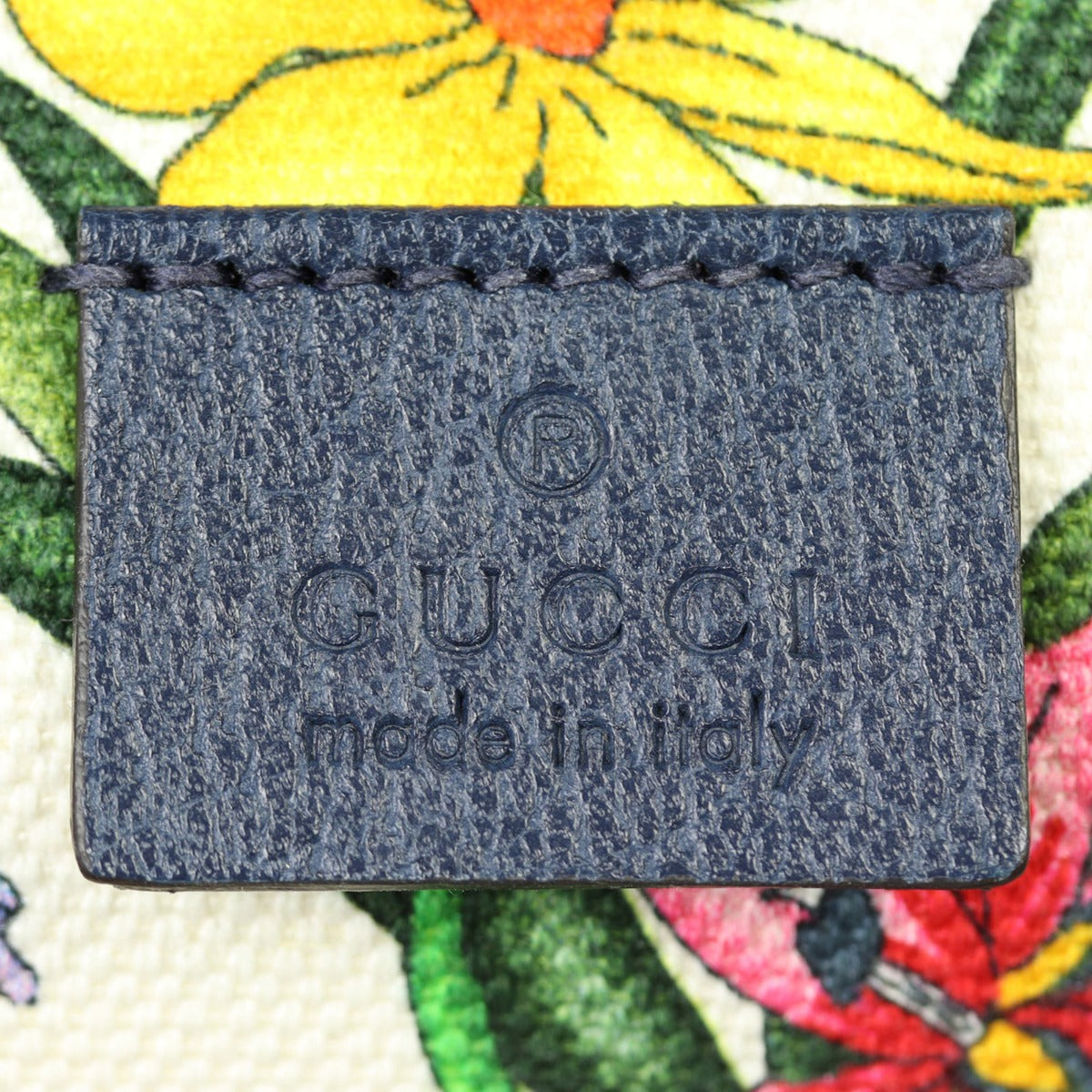 Gucci Flora Medium Tote Interior Stamp