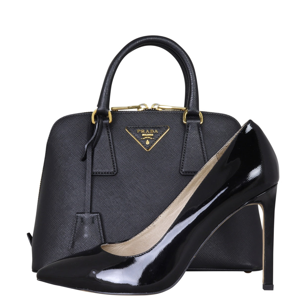 Prada Saffiano Lux Promenade Mini Shoe
