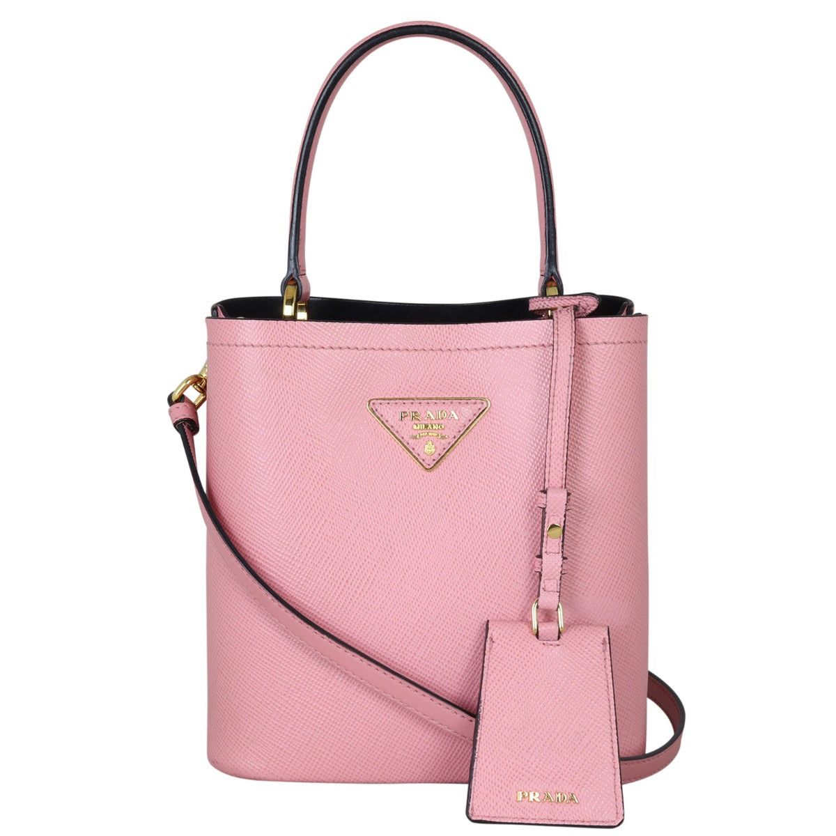 Prada Panier Saffiano Cuir Small Tote Front With Strap