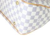Louis Vuitton Figheri PM Damier Azur Corner Close Up