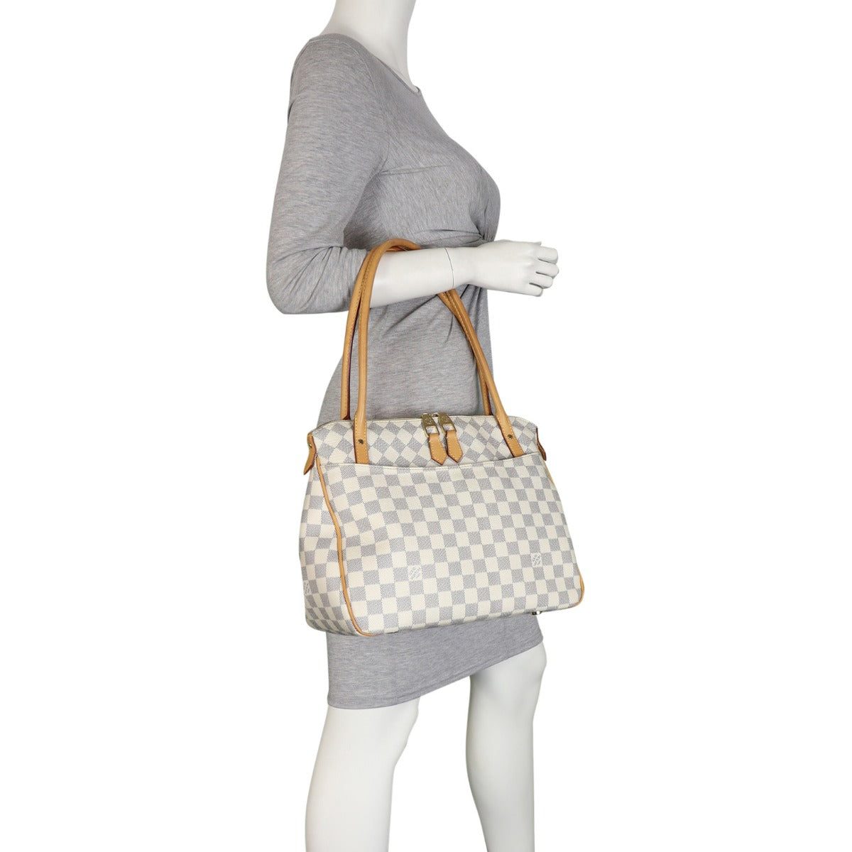 Louis Vuitton Figheri PM Damier Azur Mannequin