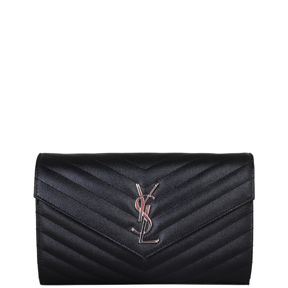 Saint Laurent Cassandre Chain Wallet Front