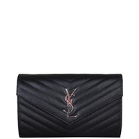 Saint Laurent Cassandre Chain Wallet Front