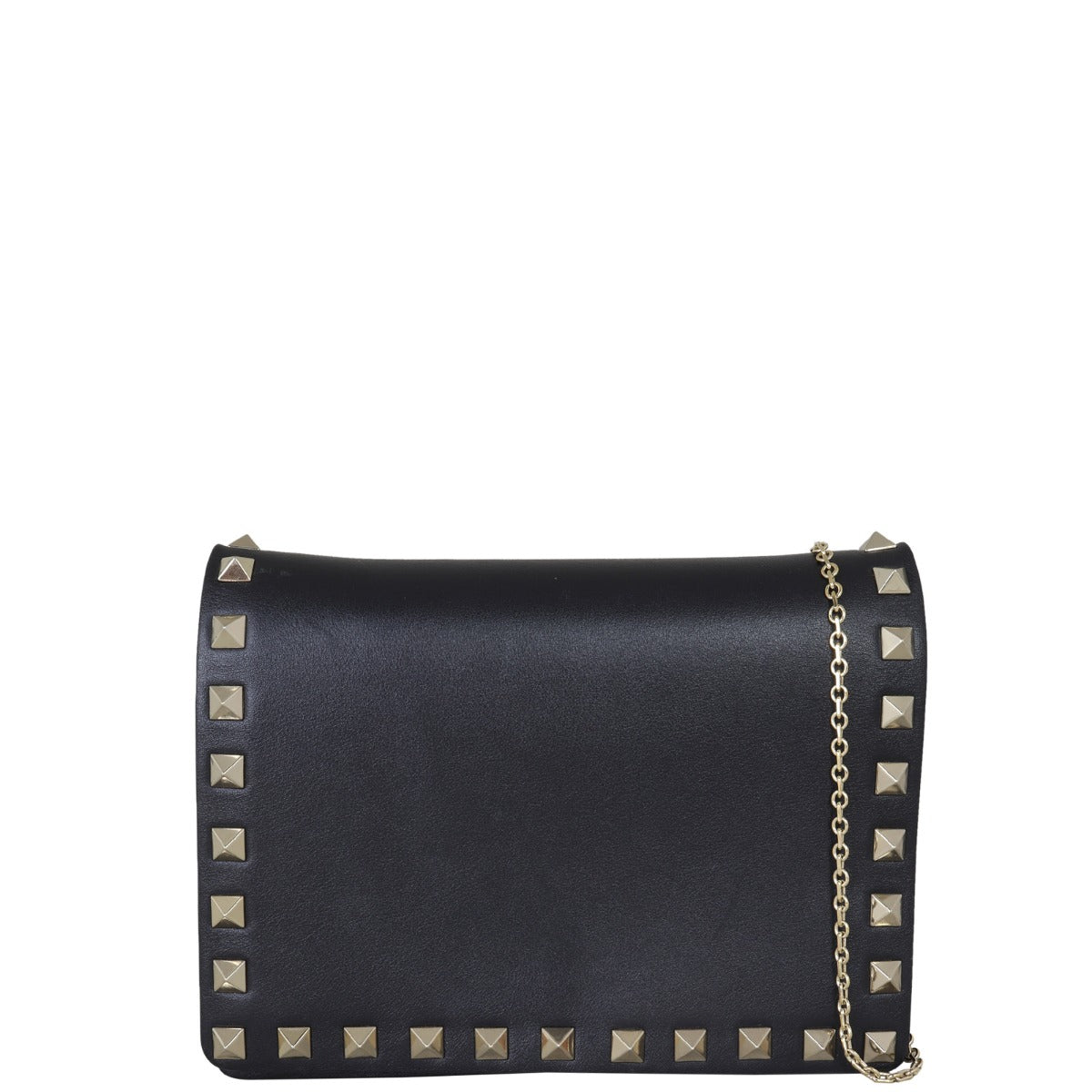 Valentino Rockstud Chain Pouch Front with Chain