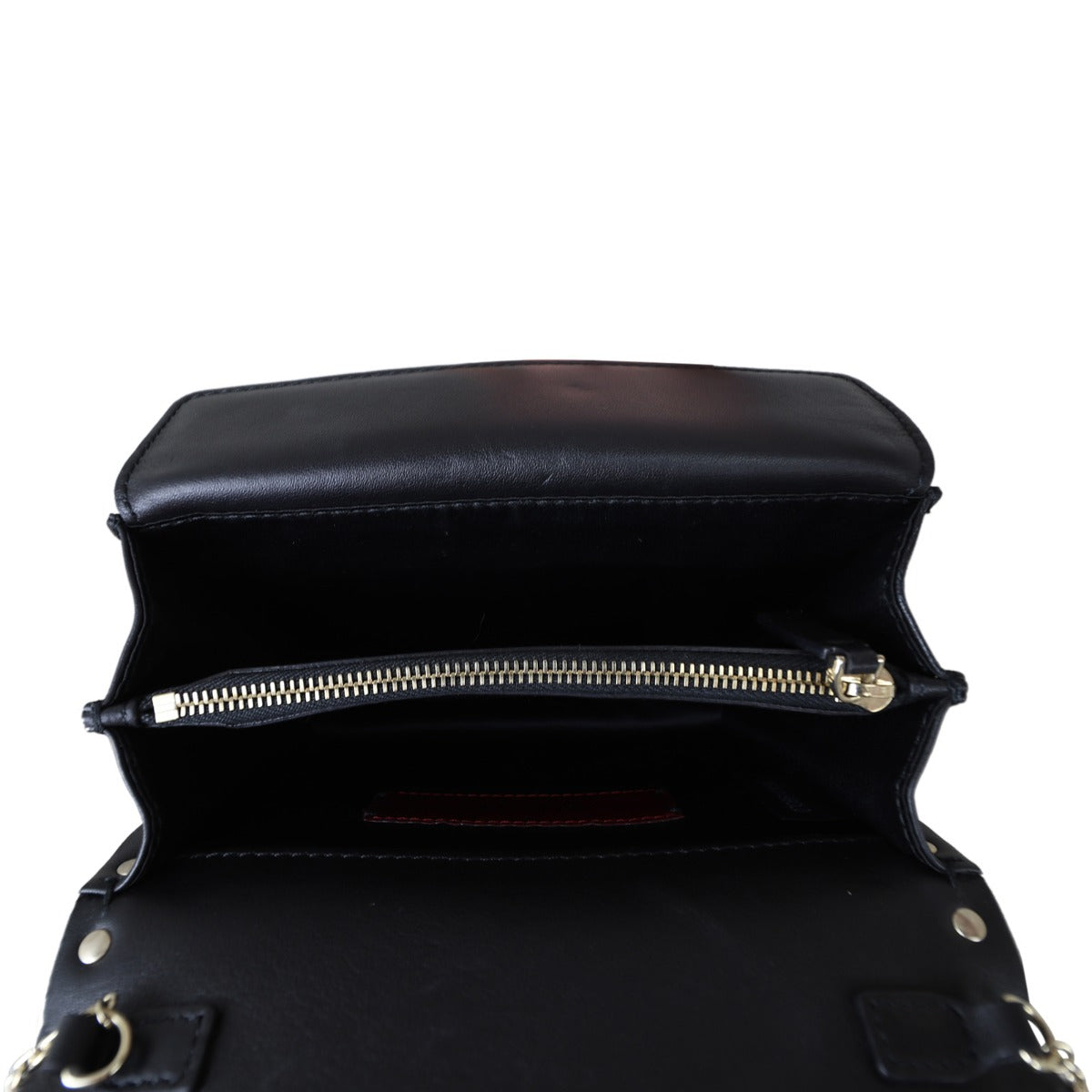 Valentino Rockstud Chain Pouch Whole Interior