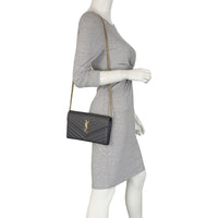 Saint Laurent Envelope Chain Wallet Mannequin