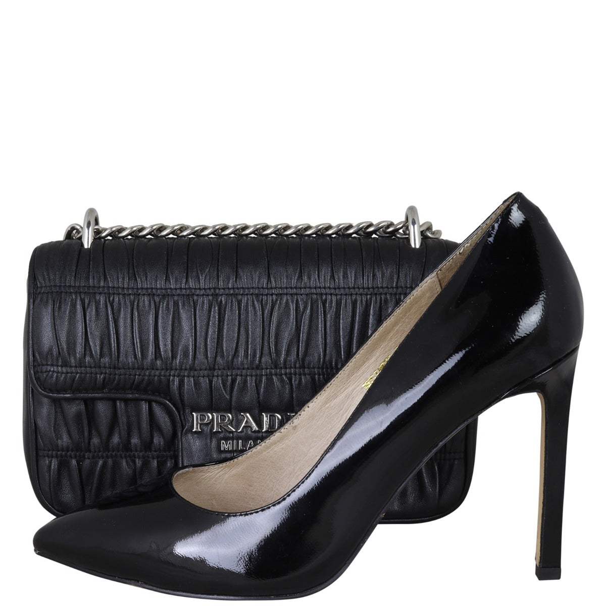 Prada Nappa Gaufre Crossbody Shoe