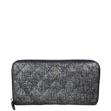 Chanel Iridescent Zip Around Wallet Front 