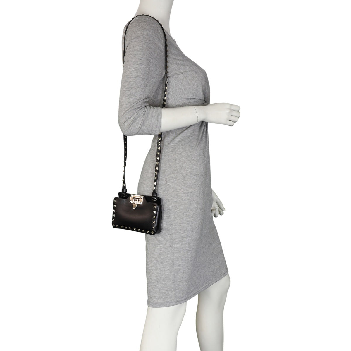 Valentino Rockstud Mini Phone Bag Mannequin