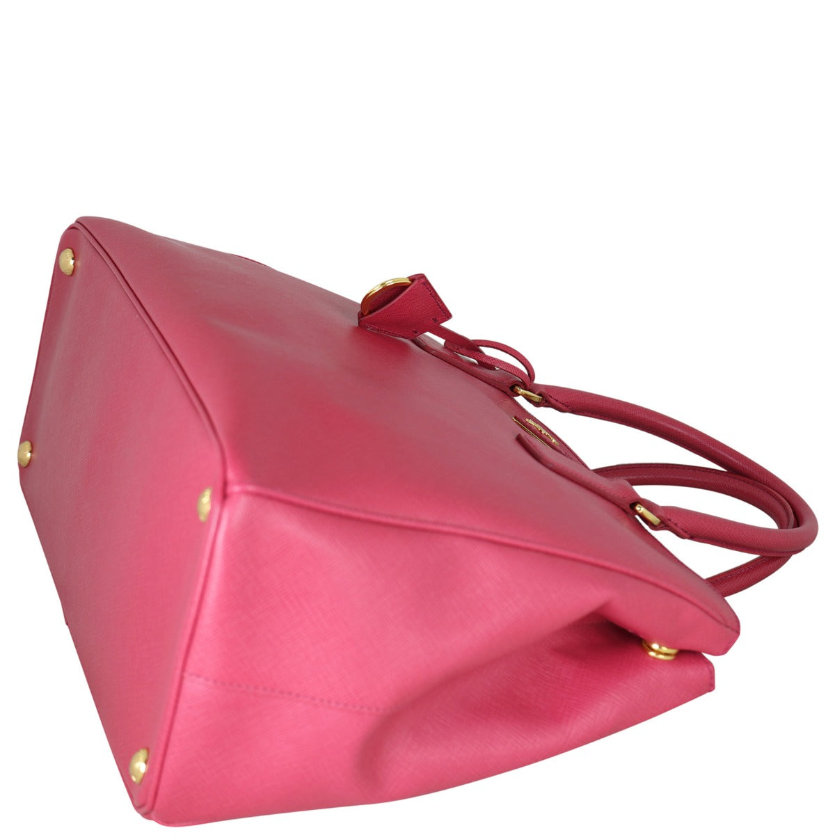 Prada Saffiano Lux Galleria Double Zip Tote Medium Corner Distance