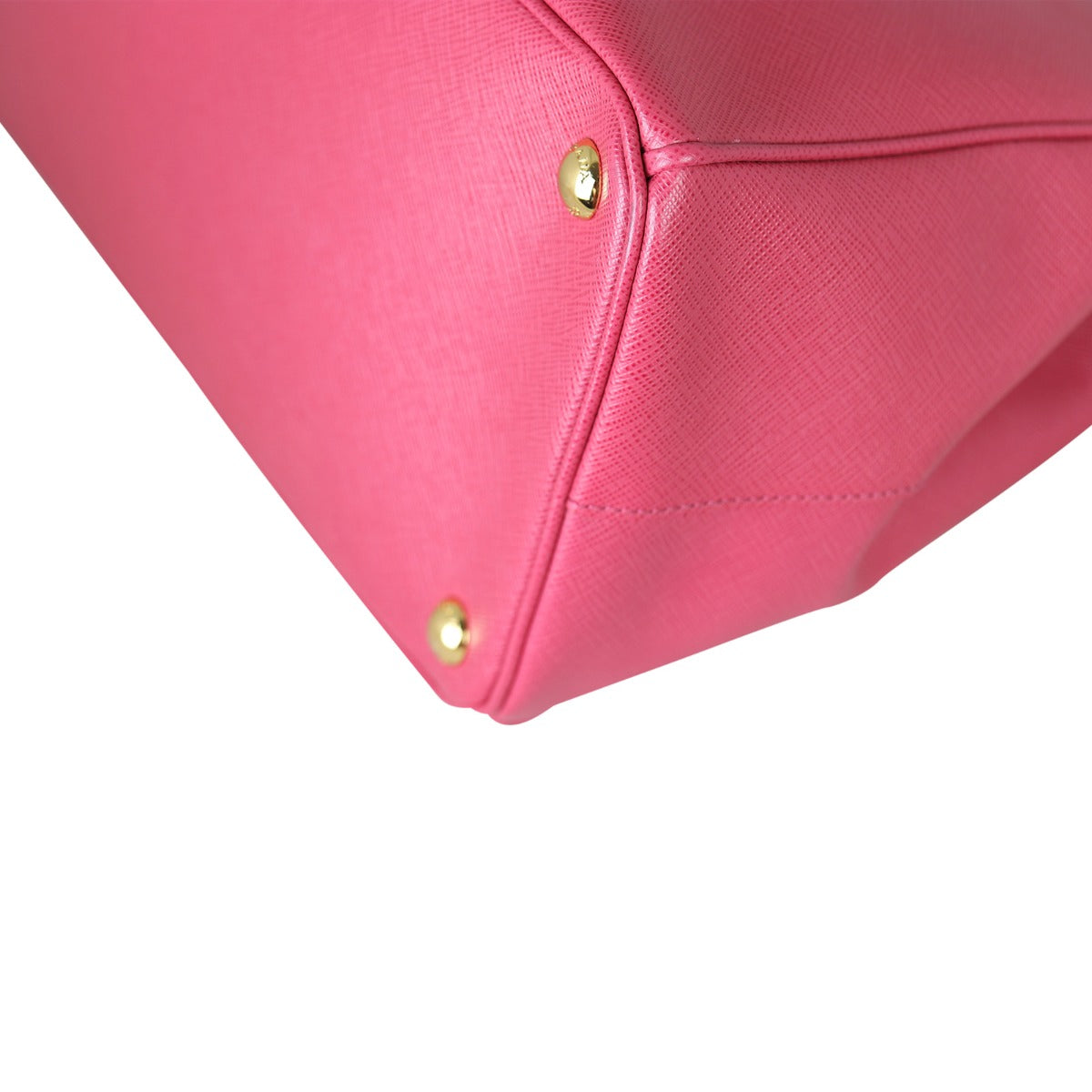 Prada Saffiano Lux Galleria Double Zip Tote Medium Corner Close Up