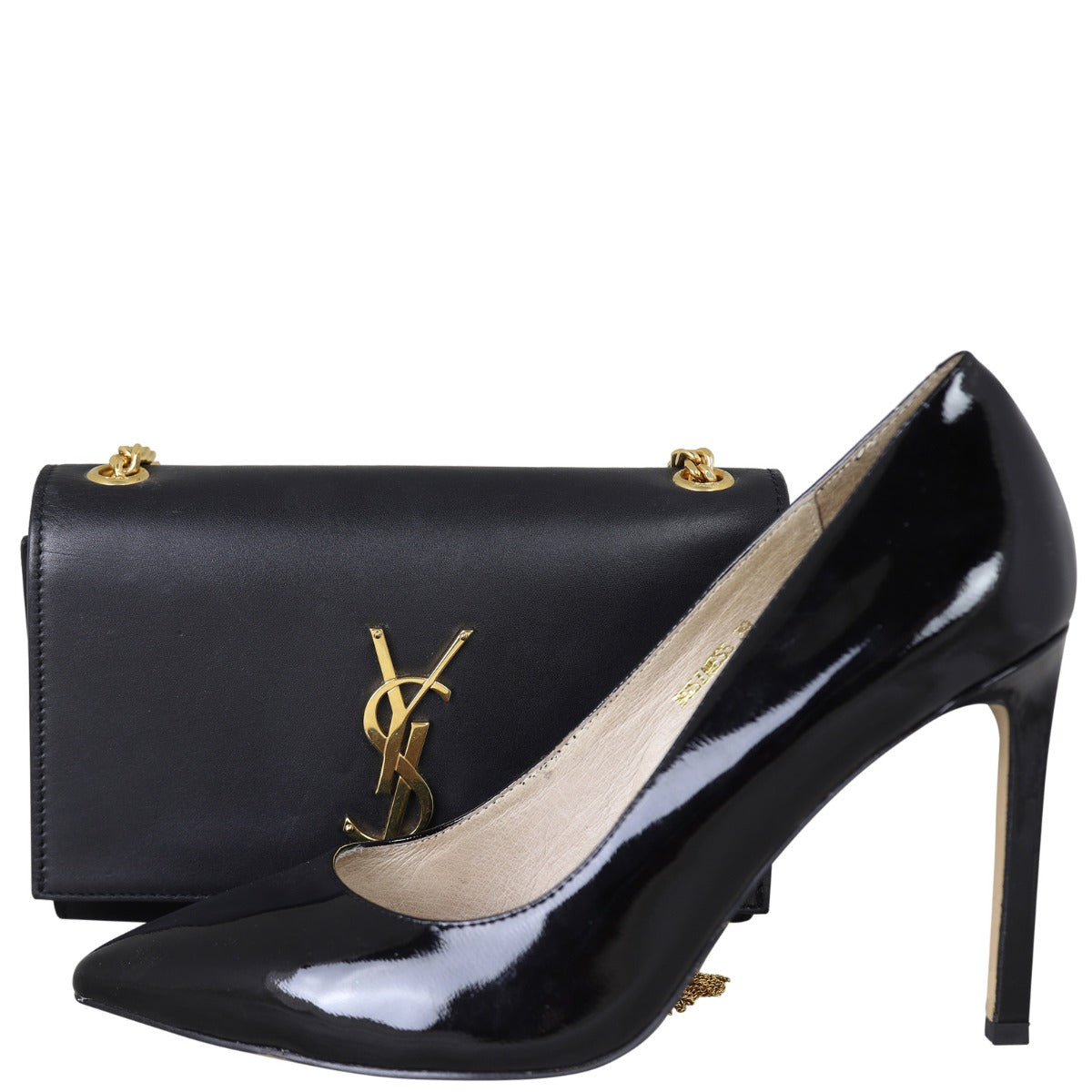 Saint Laurent Kate Tassel Chain Wallet Shoe