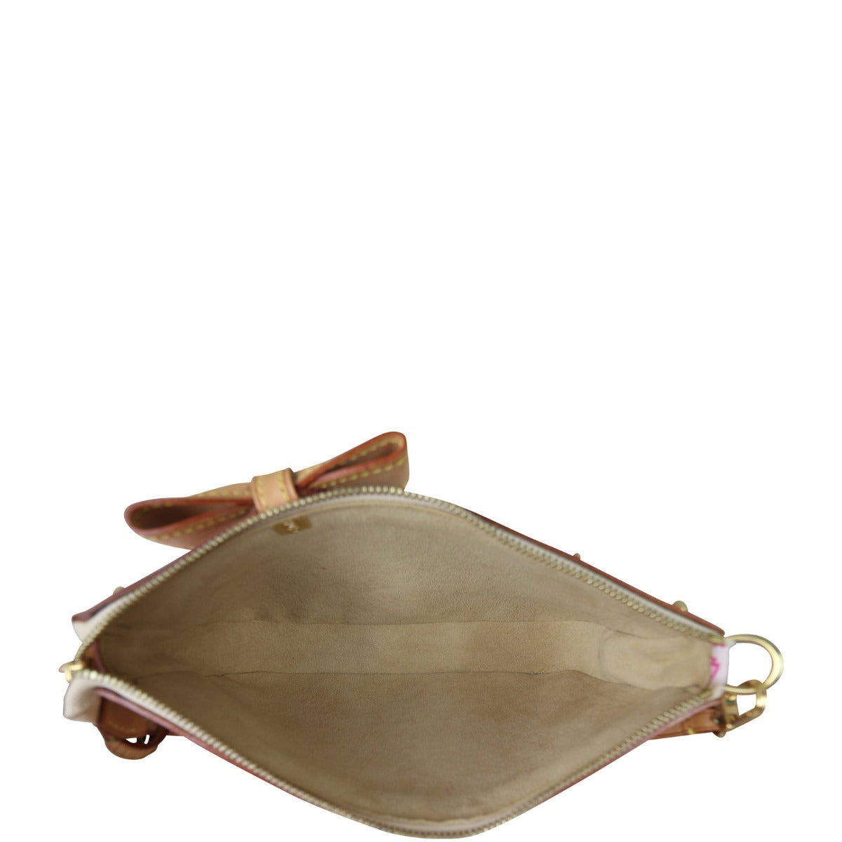 Louis Vuitton Pochette Accessories Cherry Blossom Whole Interior 