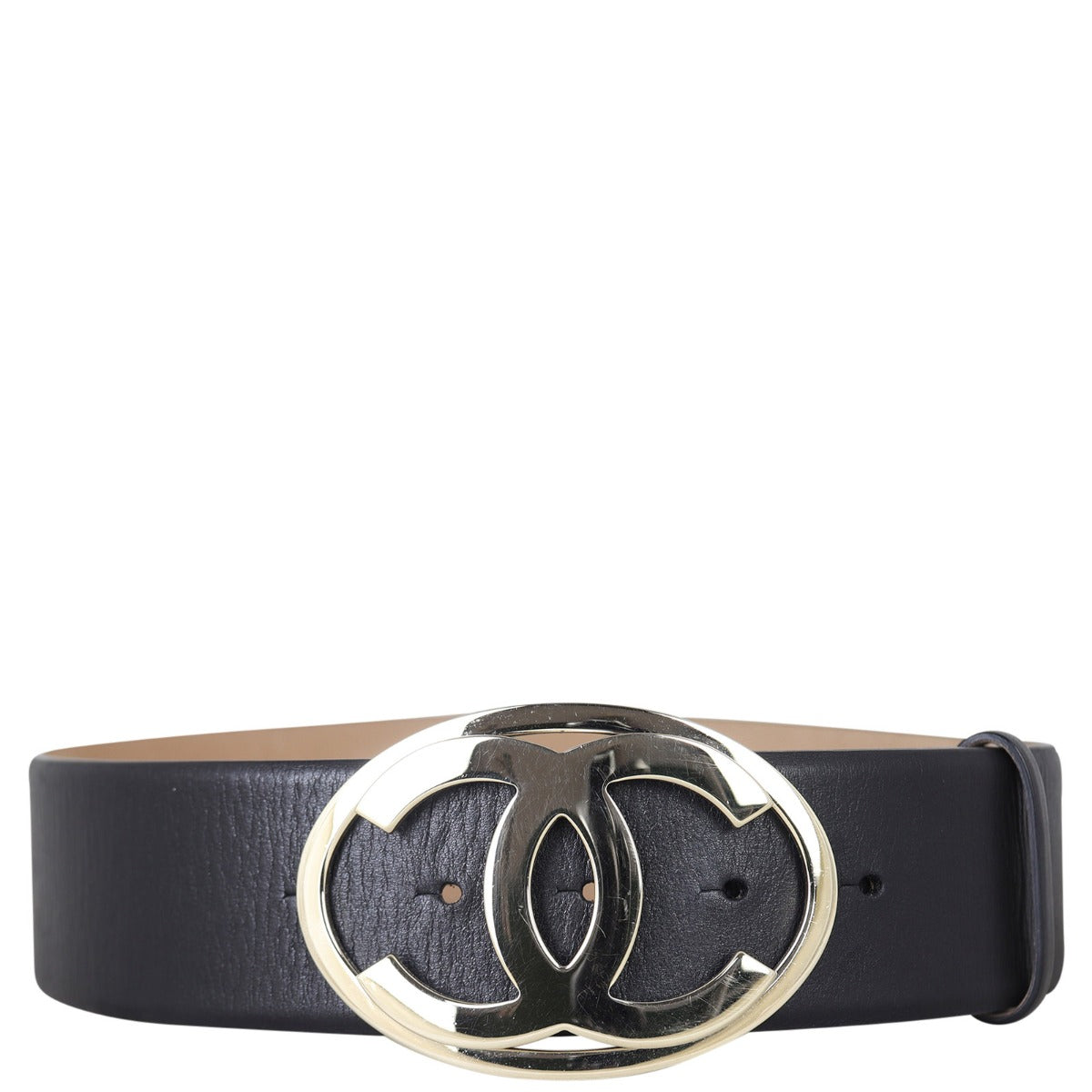 Chanel CC Logo Leather Belt