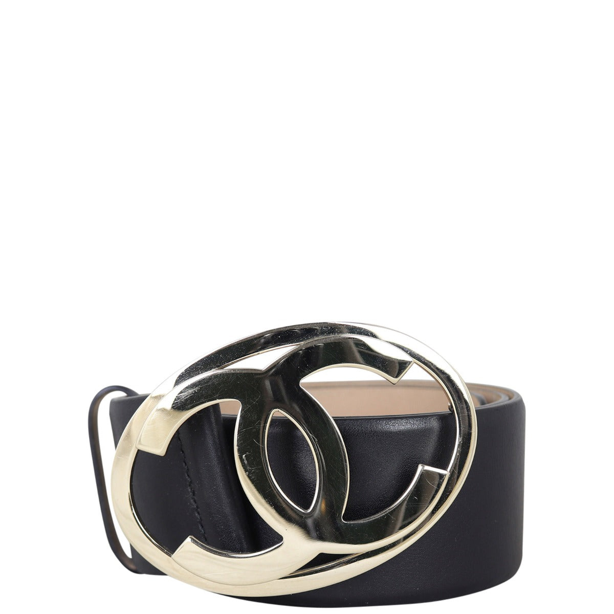 Chanel CC Logo Leather Belt
