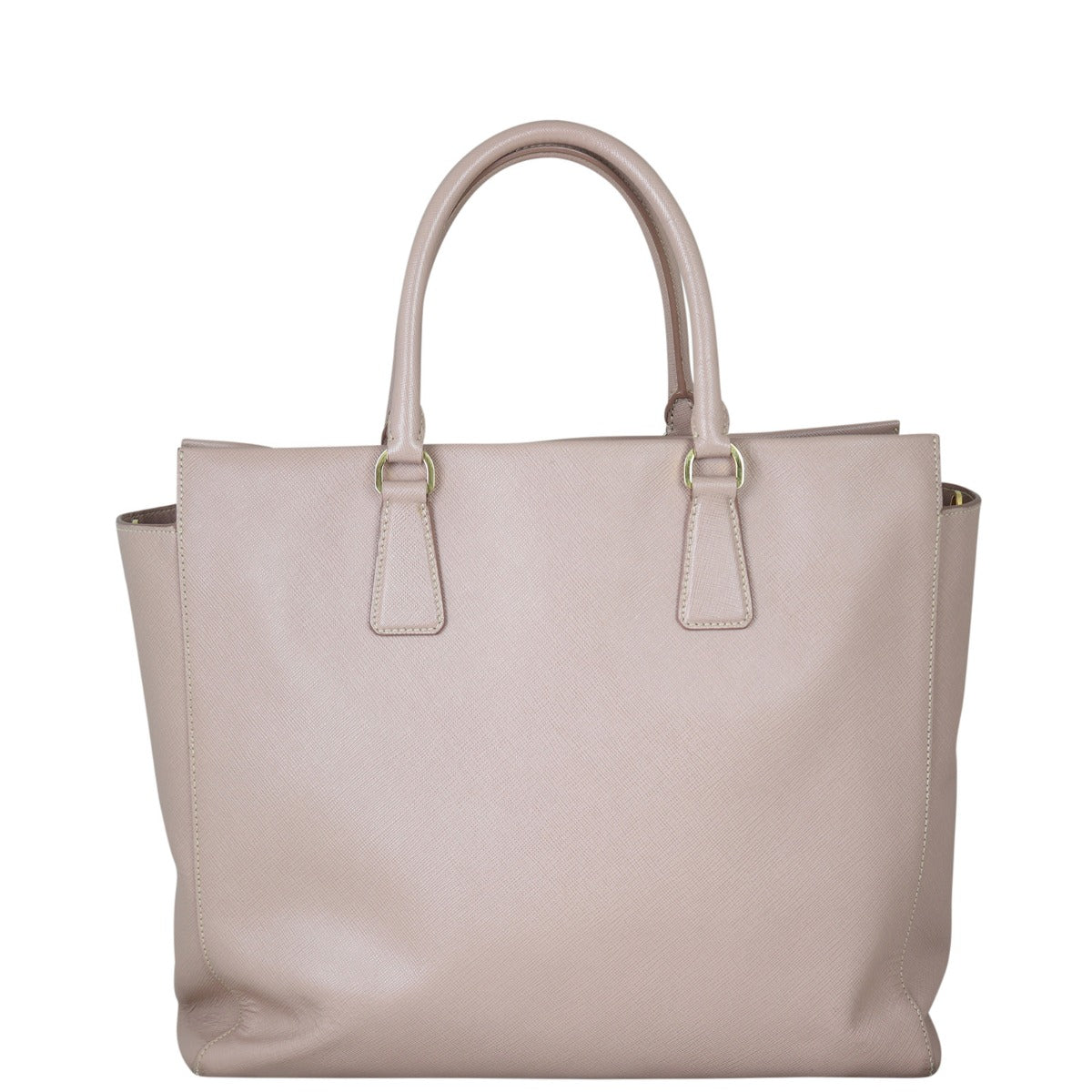 Prada Saffiano Two Way Tote (cammeo) Back
